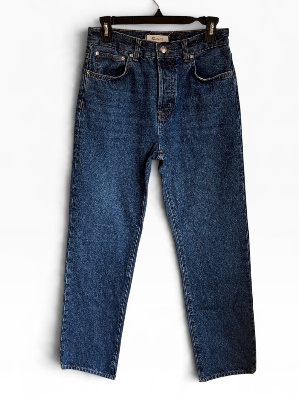 Madewell The Longline Straight Jean Medium Blue Size 26